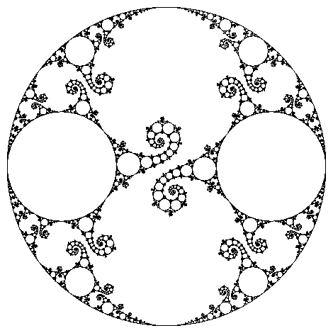 2-D Fractal bound by a circleJewel.Gif, courtesy Math.Yale.Edu